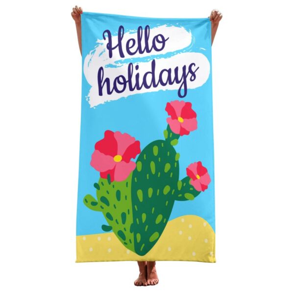 Ręcznik plażowy prostokątny HELLO HOLIDAYS 150x70 REC54WZ2 - obrazek 3