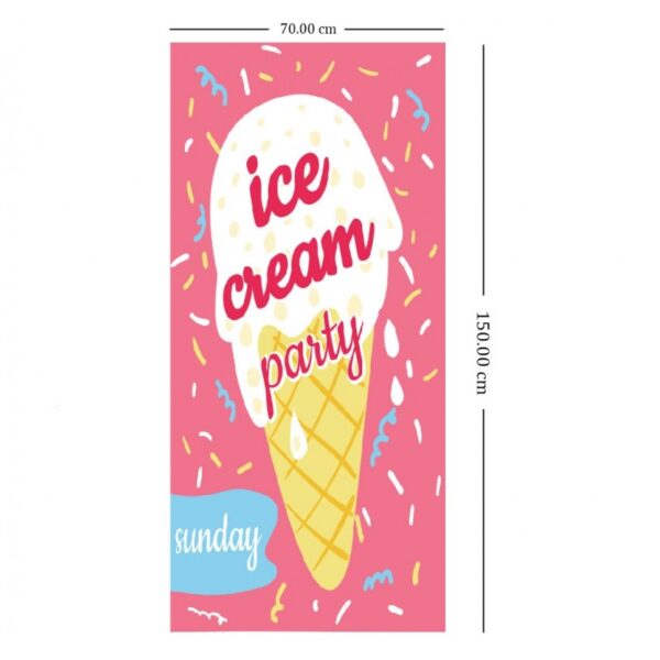 Ręcznik plażowy prostokątny ICE CREAM PARTY 150x70 REC54WZ3 - obrazek 3