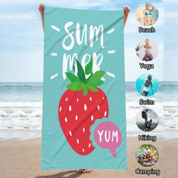 Ręcznik plażowy prostokątny SUMMER YUM 150x70 REC54WZ7 - obrazek 3