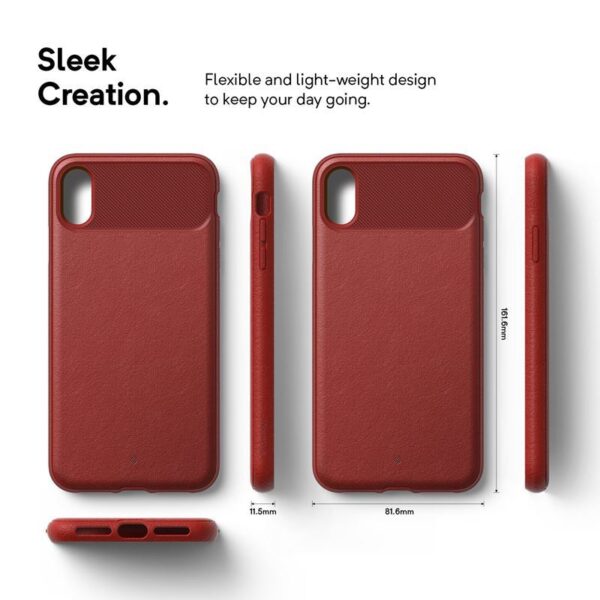 Caseology Vault Case - Etui iPhone Xs Max (Red) - obrazek 3