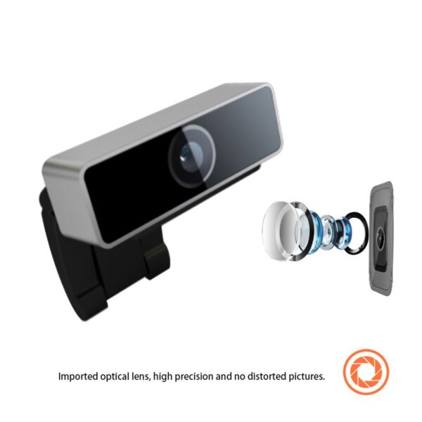 Coolcam Web Camera - Kamera internetowa USB, Full HD 1080p (Czarny, Aluminium) - obrazek 9