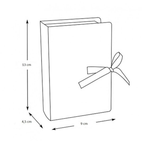 Pudełko PREZENTOWE ozdobne czerwone z Mikołajem, MERRY CHRISTMAS z kokardą 13x9x4,5 cm OPO35 - obrazek 8