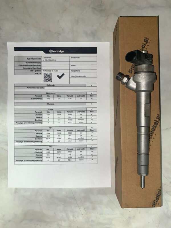 Wtryskiwacz Audi C2 sedan TDI 03L130277J - 0445110369 - obrazek 3