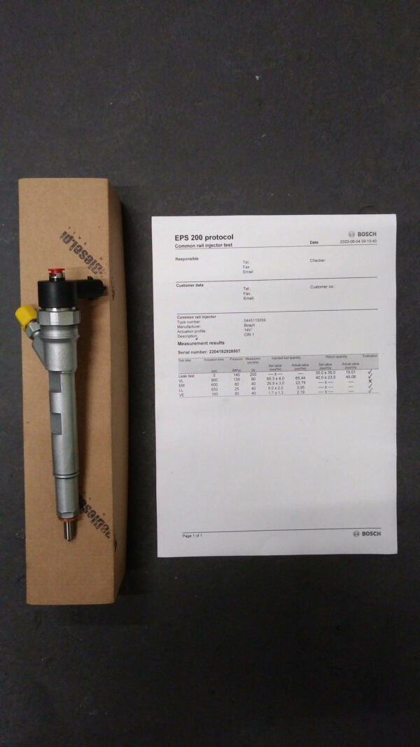 Wtryskiwacz Bosch BMW 1 - 0445110599 - obrazek 3