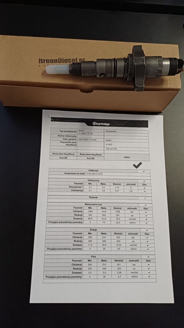 Wtryskiwacz Volkswagen Worker Electronic 3.9/5.9 - 0445120007 - obrazek 5