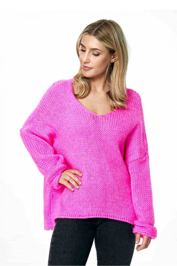 Sweter Damski Model M899 Pink - Figl - obrazek 3