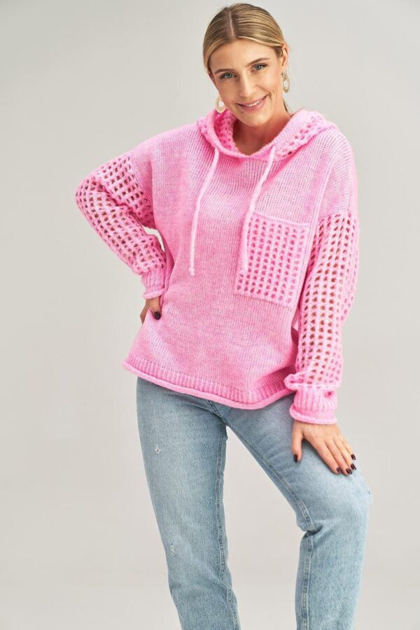 Sweter Damski Model M996 Pink - Figl - obrazek 3