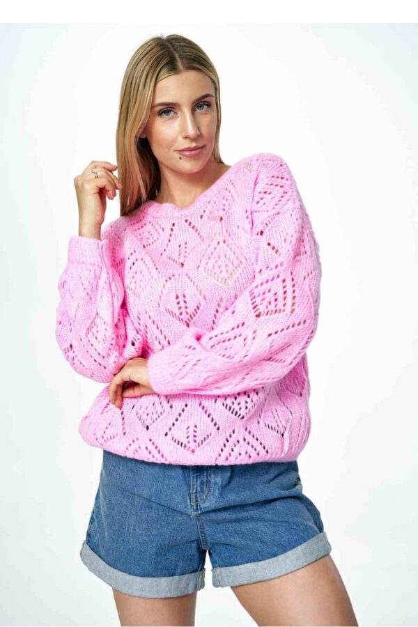 Sweter Damski Model M887 Pink - Figl - obrazek 5