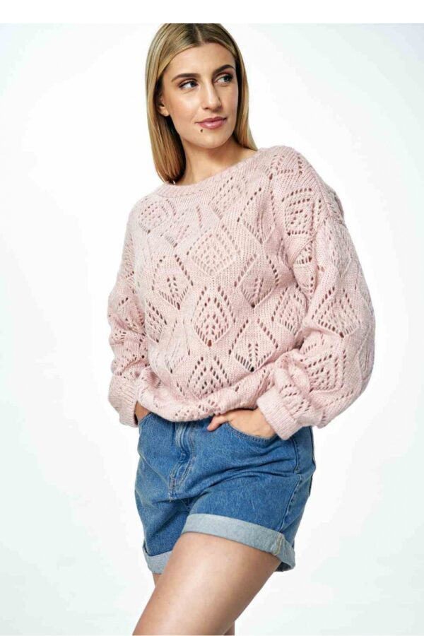 Sweter Damski Model M887 Light Pink - Figl - obrazek 3