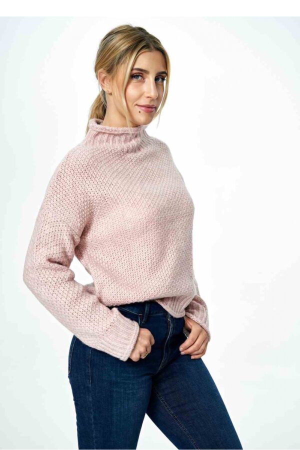 Sweter Damski Model M886 Light Pink - Figl - obrazek 3