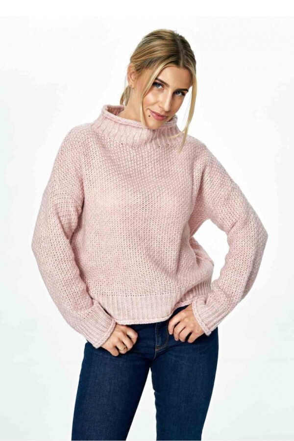 Sweter Damski Model M886 Light Pink - Figl - obrazek 5