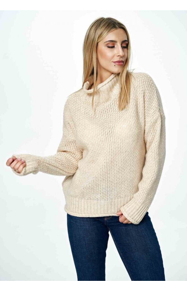 Sweter Damski Model M886 Beige - Figl - obrazek 3