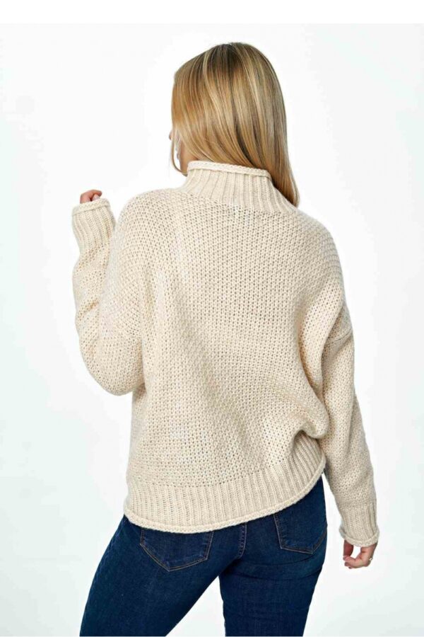 Sweter Damski Model M886 Beige - Figl - obrazek 4