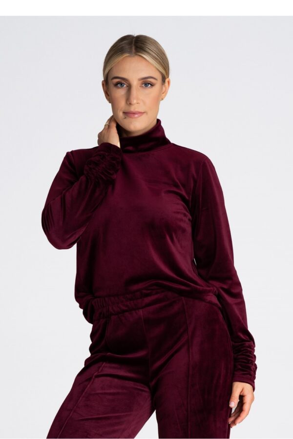 Bluza Damska Model M967 Bordo - Figl - obrazek 5