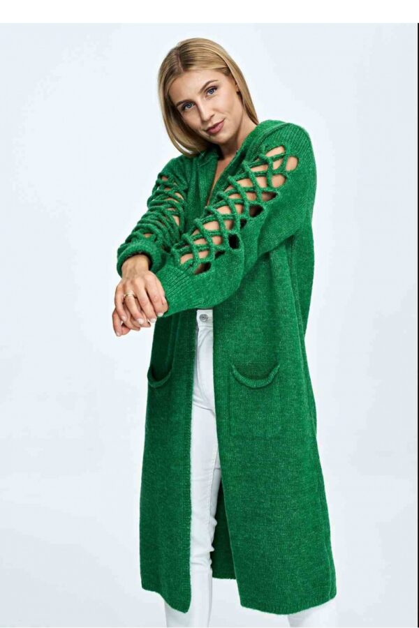 Sweter Kardigan Model M912 Green - Figl - obrazek 3