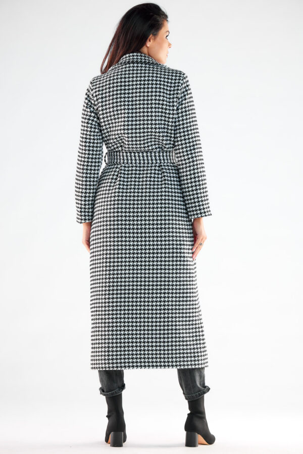 Płaszcz Damski Model A547 Houndstooth - awama - obrazek 4