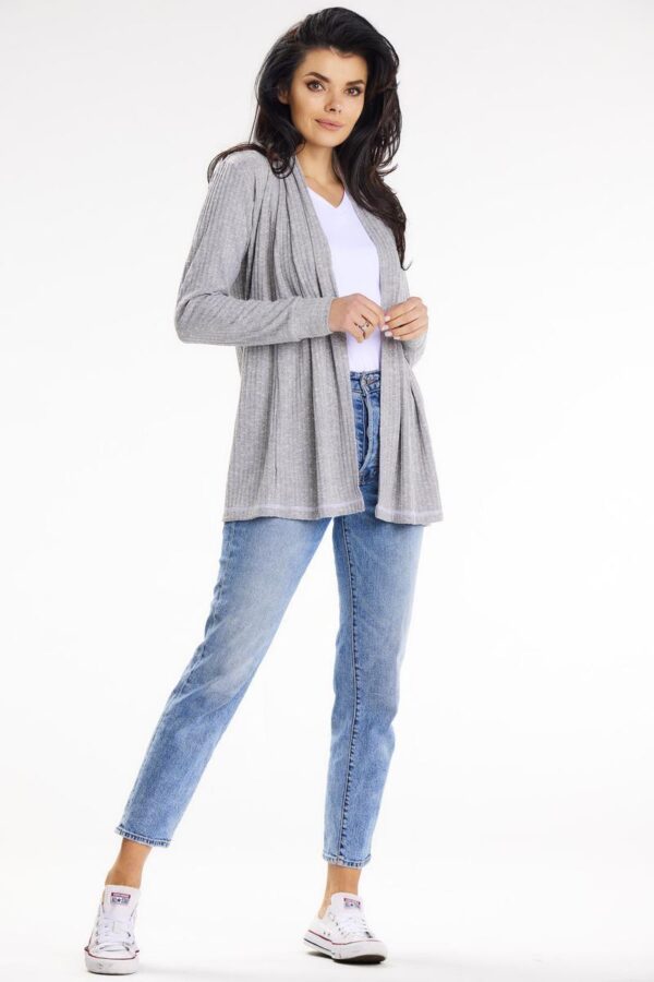 Sweter Kardigan Model A655 Grey - awama