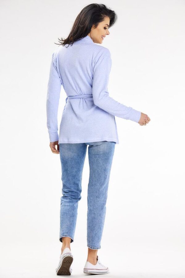 Sweter Kardigan Model A655 Blue - awama - obrazek 4