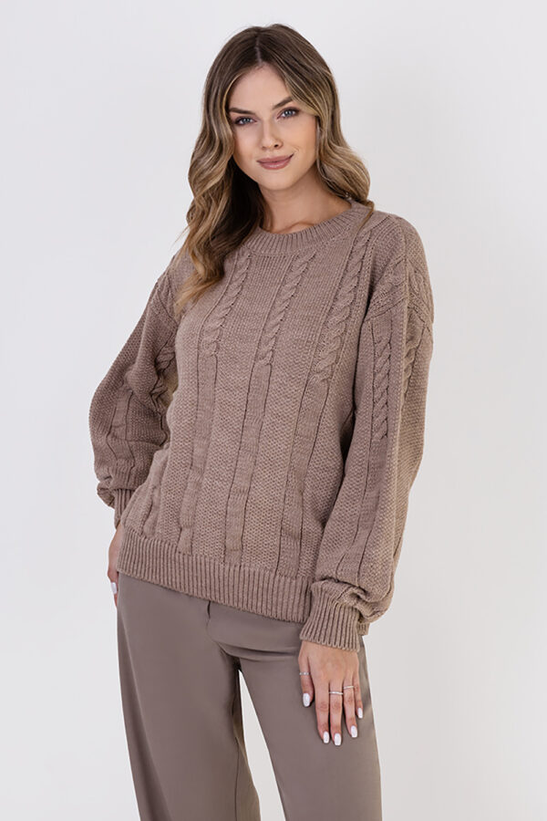 Sweter Damski Model SWE323 Mocca - MKM