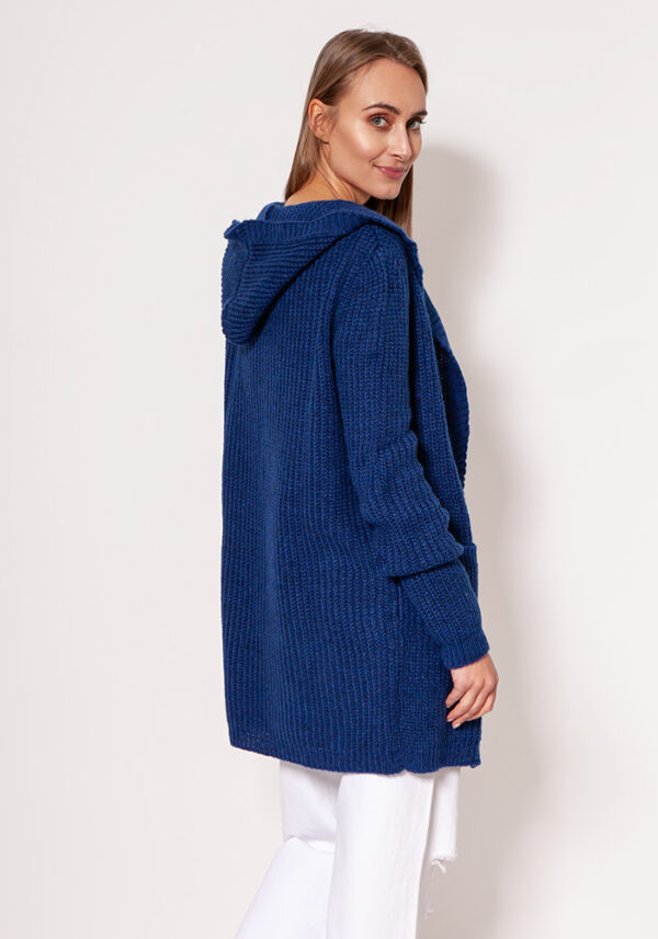 Sweter Kardigan Model PA018 Cobalt - MKM - obrazek 3