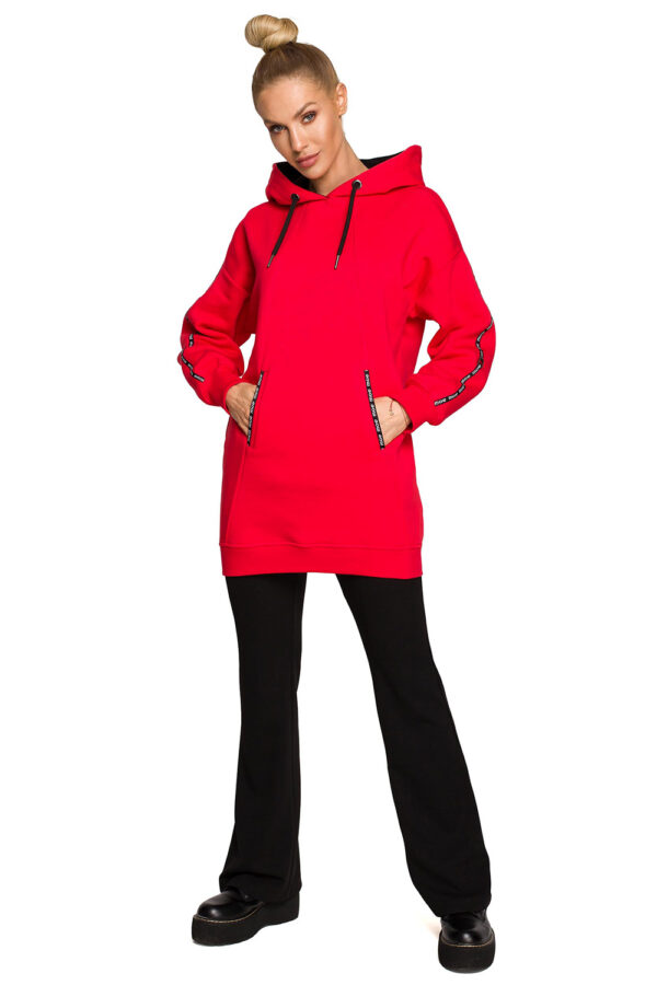 Bluza Damska Model MOE696 Red - Moe - obrazek 3