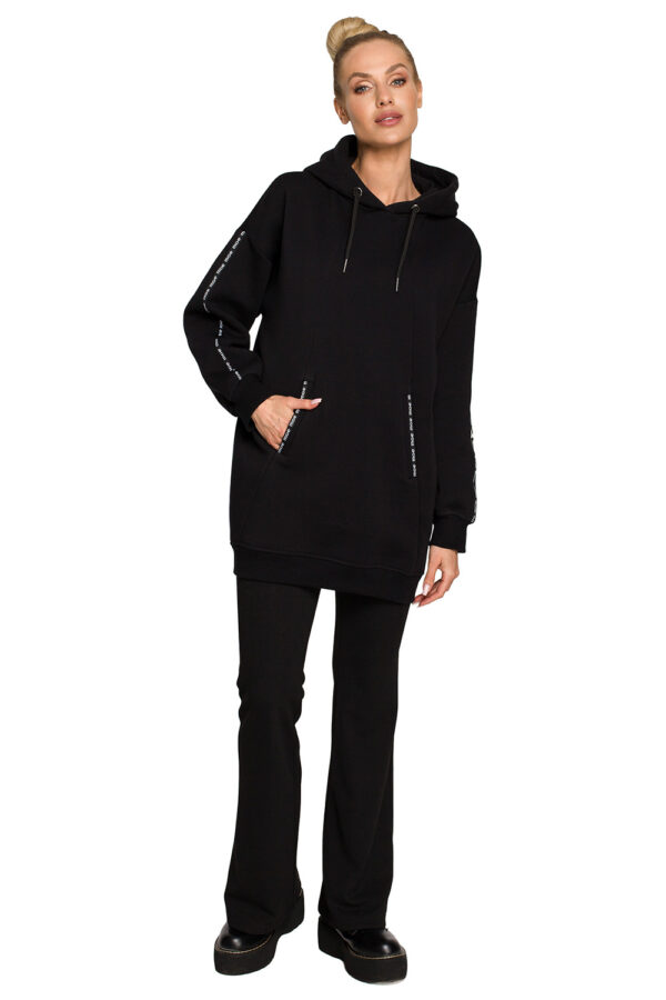 Bluza Damska Model MOE696 Black - Moe - obrazek 3