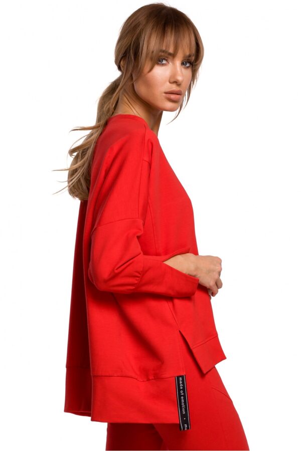 Bluza Damska Model MOE491 Red - Moe - obrazek 4