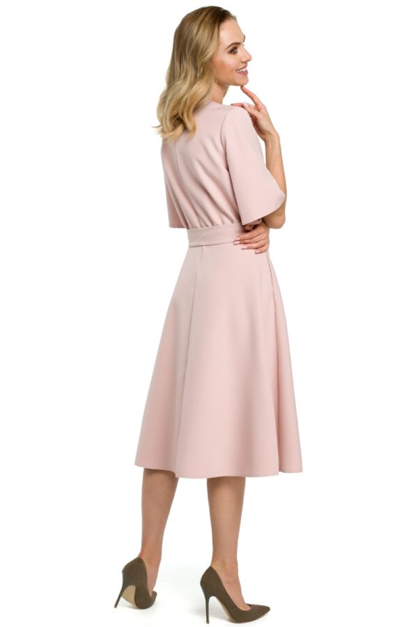 Sukienka Model MOE396 Powder Pink - Moe - obrazek 3