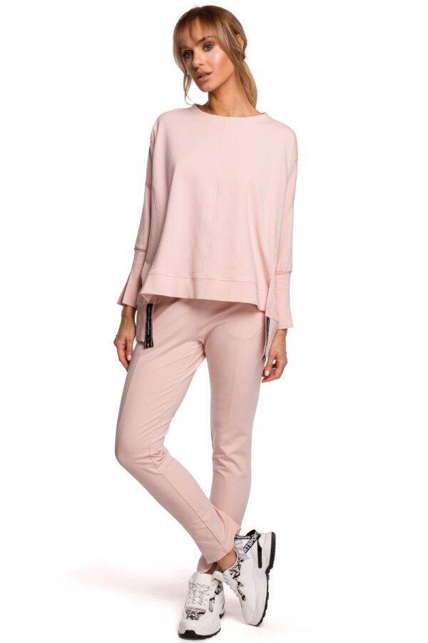 Bluza Damska Model MOE491 Pink - Moe - obrazek 3