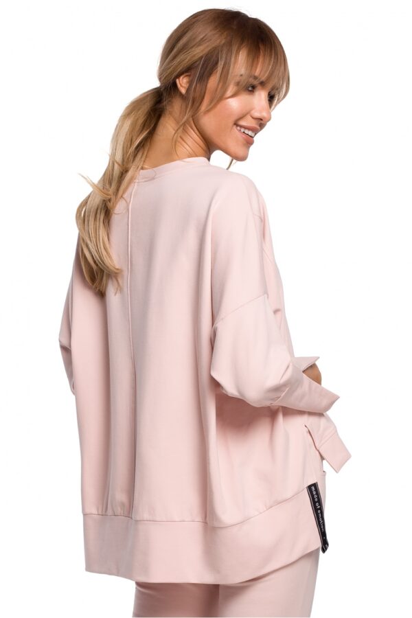 Bluza Damska Model MOE491 Pink - Moe - obrazek 4