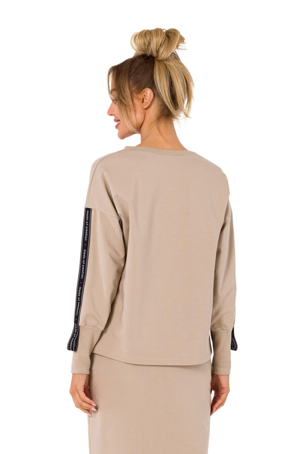 Bluza Damska Model MOE727 Beige - Moe - obrazek 4