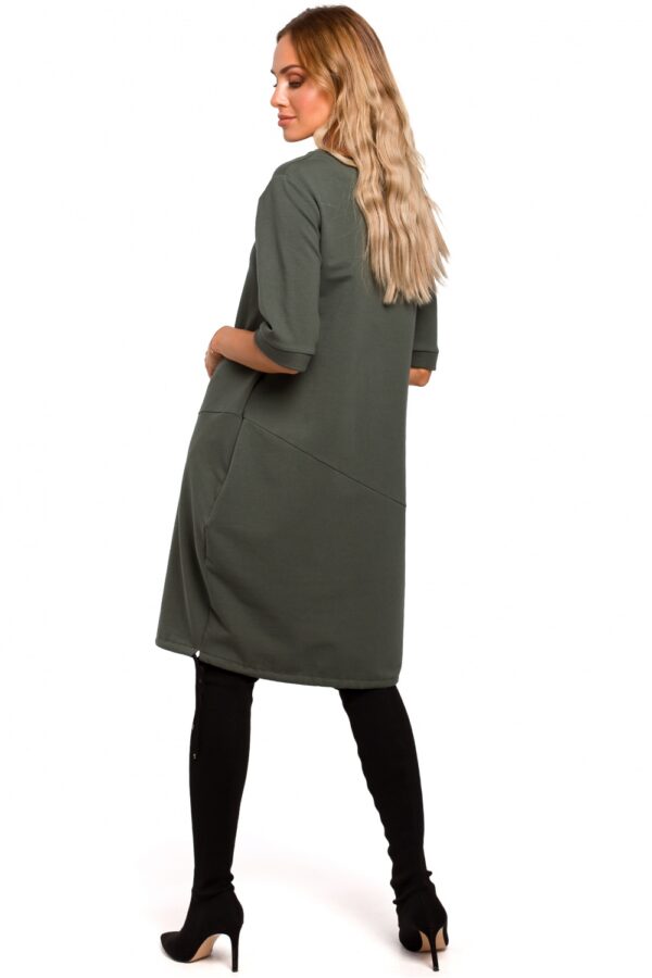 Sukienka Model MOE451 Military Green - Moe - obrazek 3