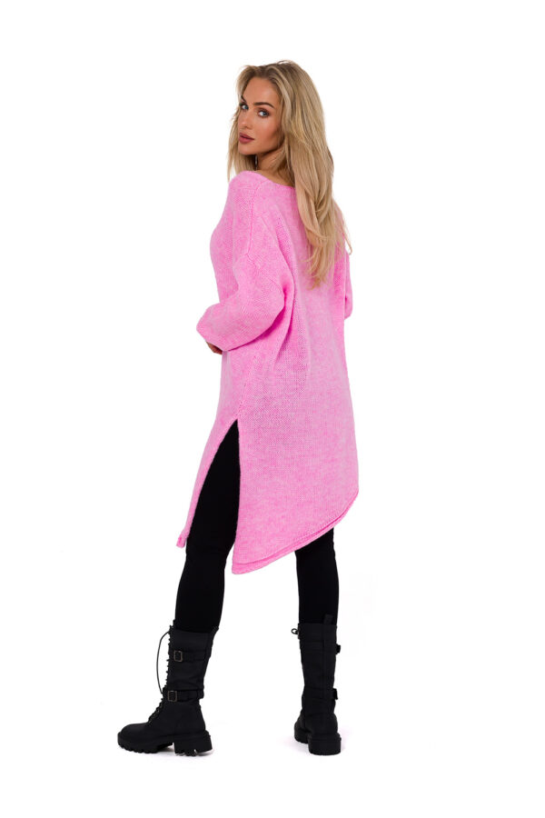 Sweter Damski Model MOE769 Pink - Moe - obrazek 3