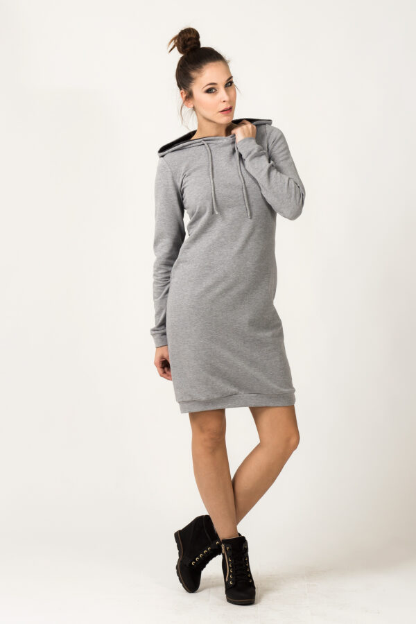 Sukienka Model Beata 2 Light Grey - Tessita - obrazek 3