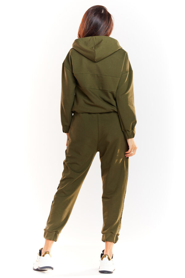 Spodnie Dresowe Model M231 Khaki - Infinite You - obrazek 4