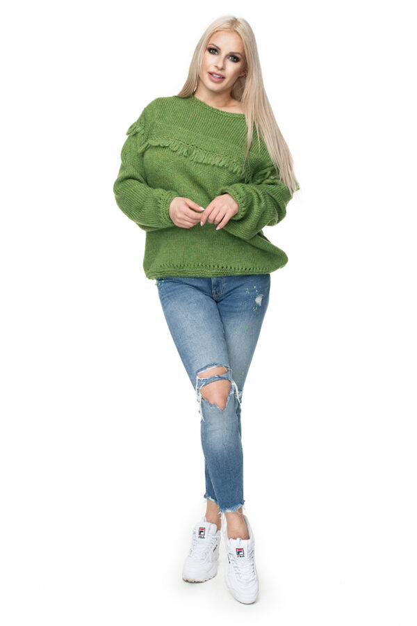 Sweter Damski Model 30062 Green - PeeKaBoo - obrazek 3