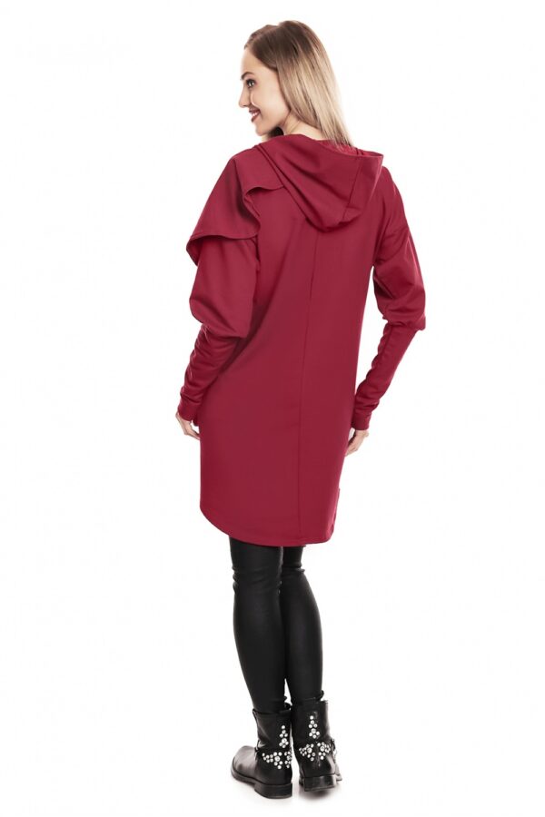 Bluza Ciążowa Model 0146 Bordo - PeeKaBoo - obrazek 4