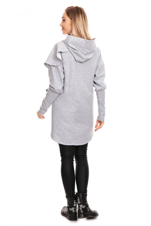 Bluza Ciążowa Model 0146 Grey - PeeKaBoo - obrazek 4