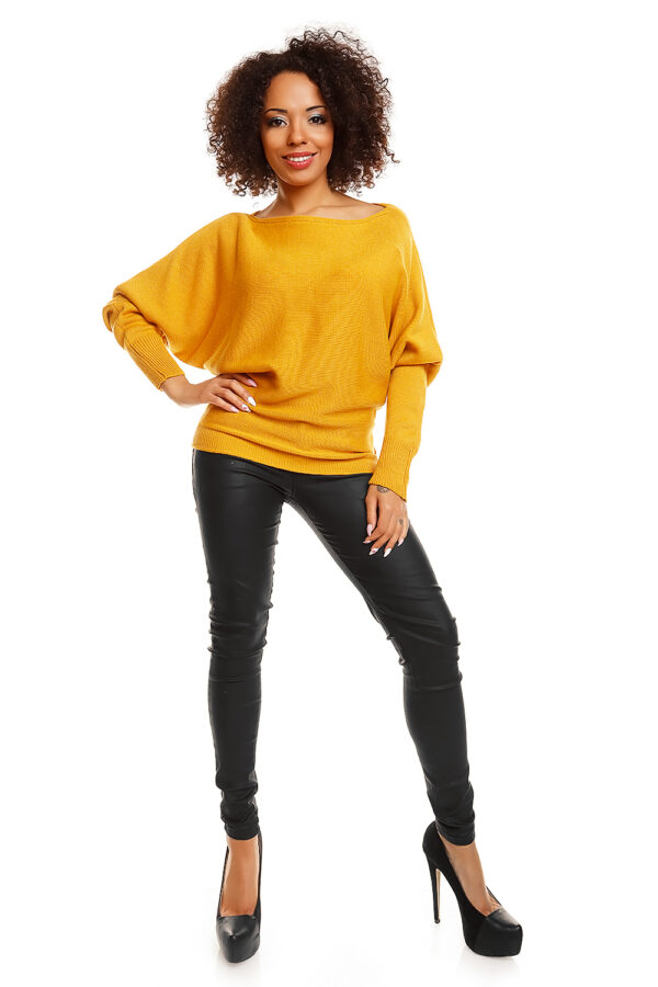 Sweter model 70003 Mustard - PeeKaBoo - obrazek 3