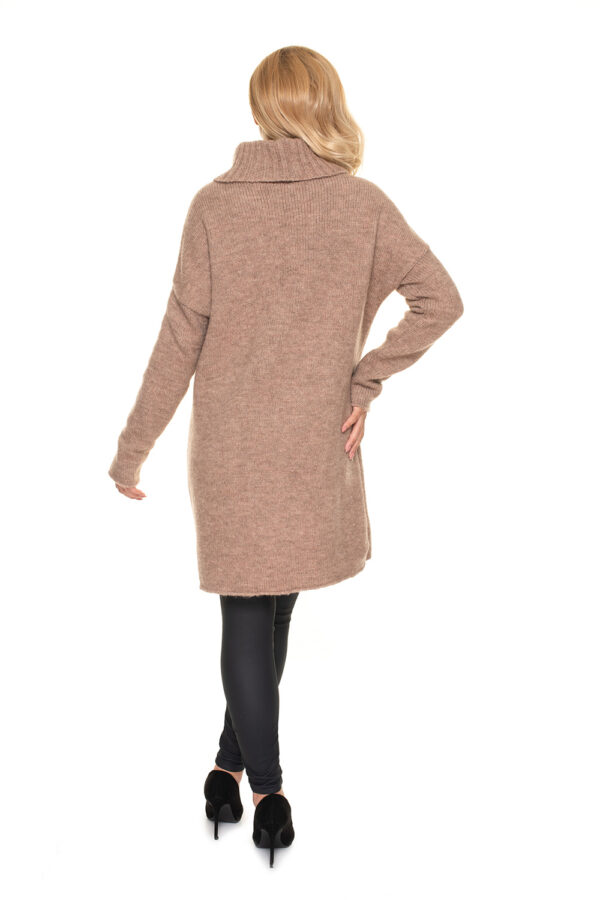 Sweter Ciążowy Model 30078 Cappuccino - PeeKaBoo - obrazek 4