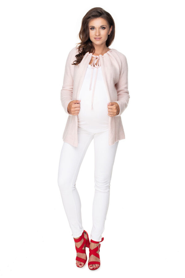 Sweter Kardigan Model 30074 Powder Pink - PeeKaBoo - obrazek 3