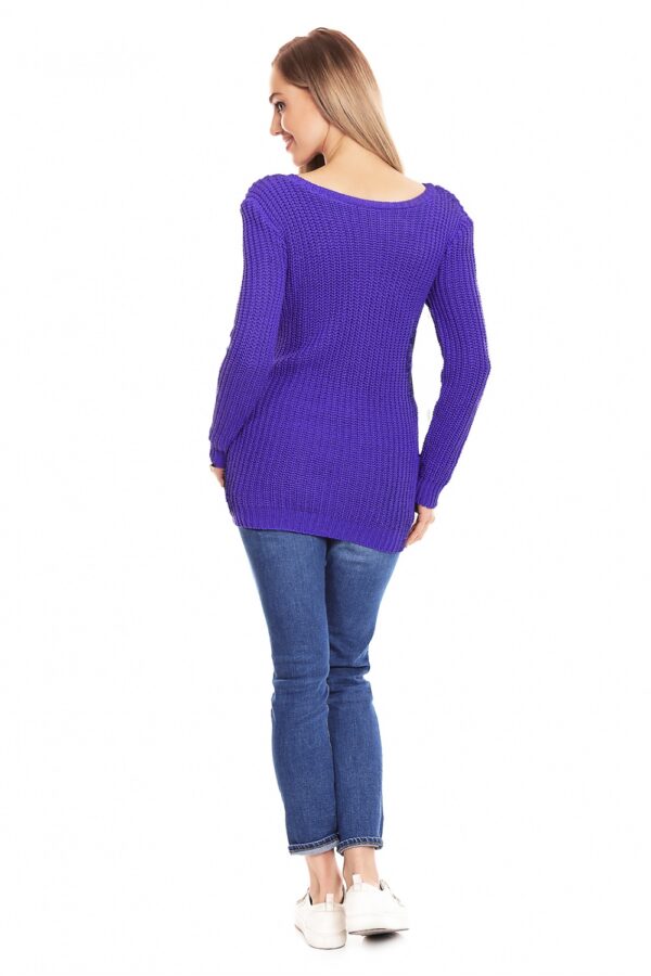 Sweter Ciążowy Model 40029 Violet - PeeKaBoo - obrazek 4