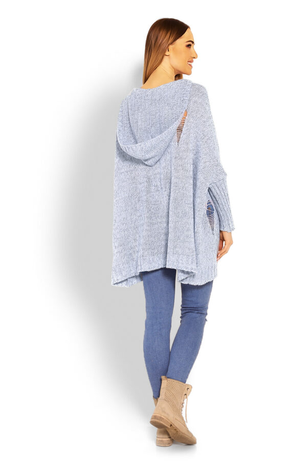 Sweter Damski Model 30055 Sky Blue - PeeKaBoo - obrazek 4