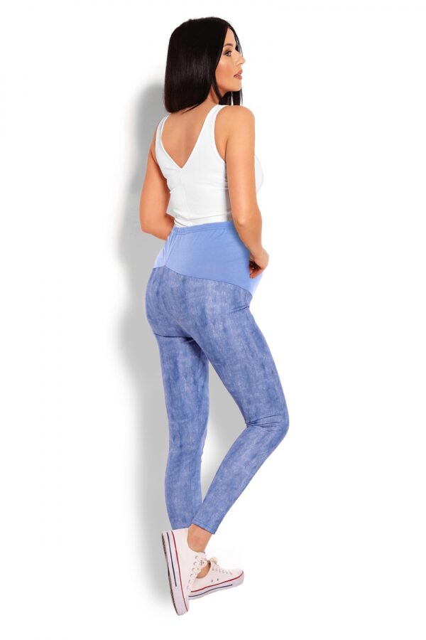 Legginsy Ciążowe Model 1684 Blue - PeeKaBoo - obrazek 4