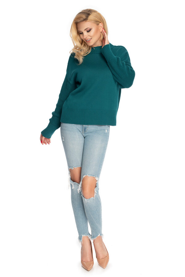 Sweter Damski Model 70035 Green - PeeKaBoo - obrazek 3