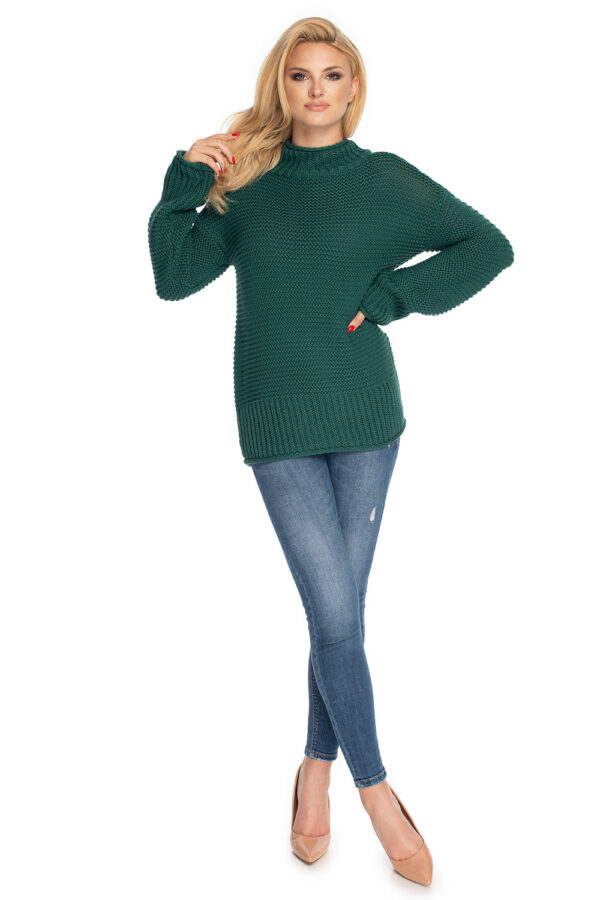 Sweter Damski Model 70032 Green - PeeKaBoo - obrazek 3