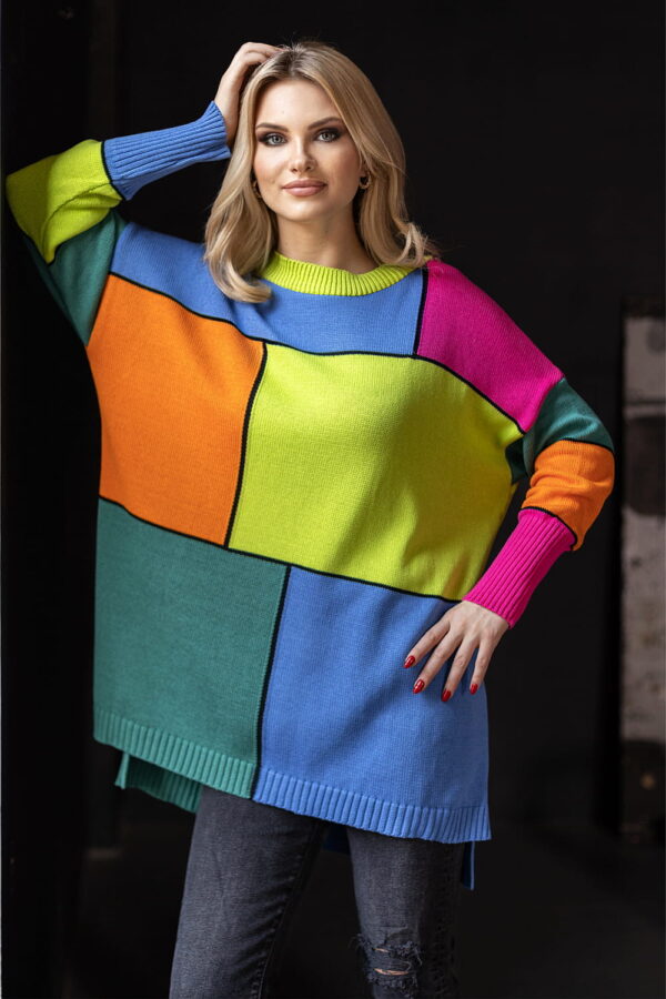 Sweter Damski Model 30089 Limonka - PeeKaBoo - obrazek 3