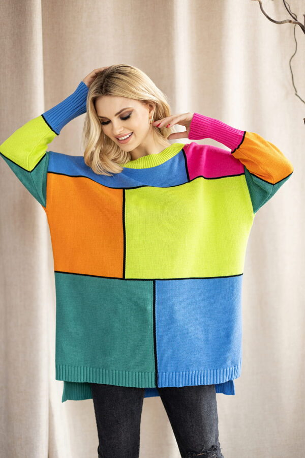 Sweter Damski Model 30089 Limonka - PeeKaBoo - obrazek 4