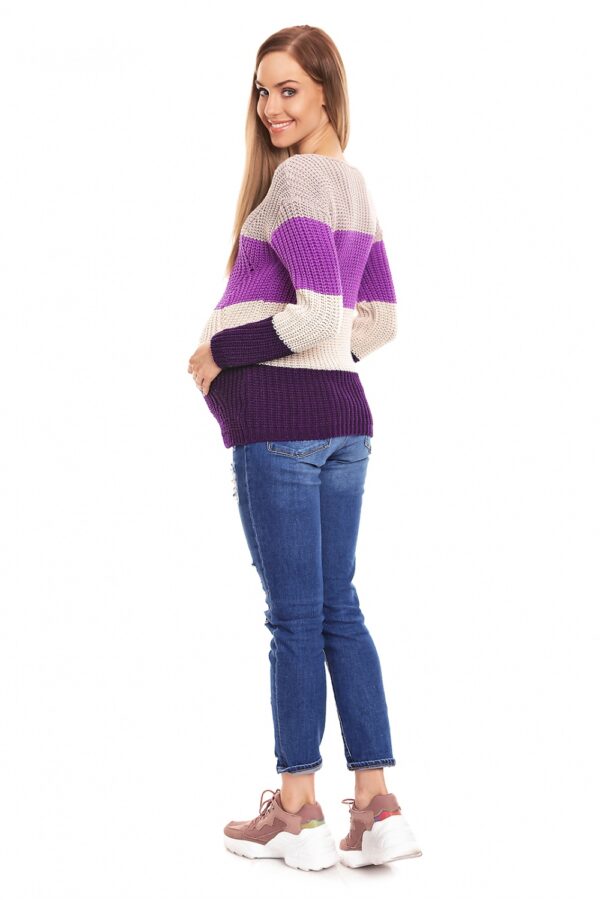 Sweter Ciążowy Model 70019 Violet - PeeKaBoo - obrazek 4