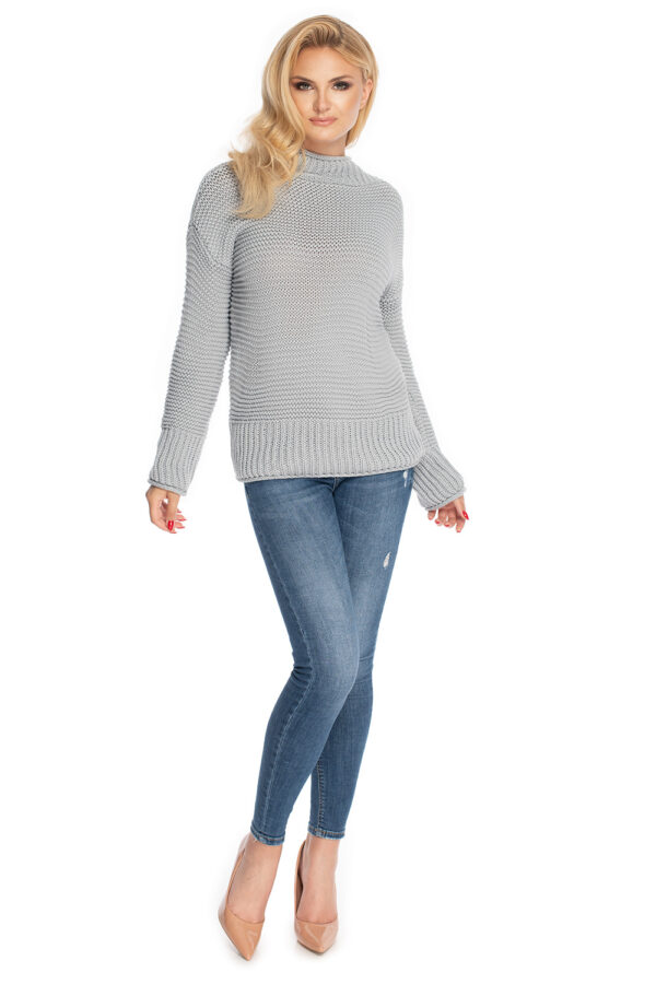 Sweter Damski Model 70032 Grey - PeeKaBoo - obrazek 3